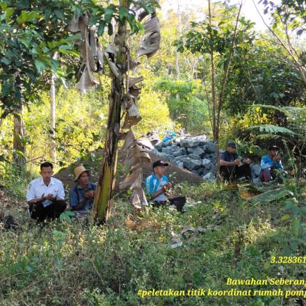 Peletakan Batu Pertama Rumah Pompa Dan Bak Penampungan Bagi Pertanian Di Bawahan Seberang